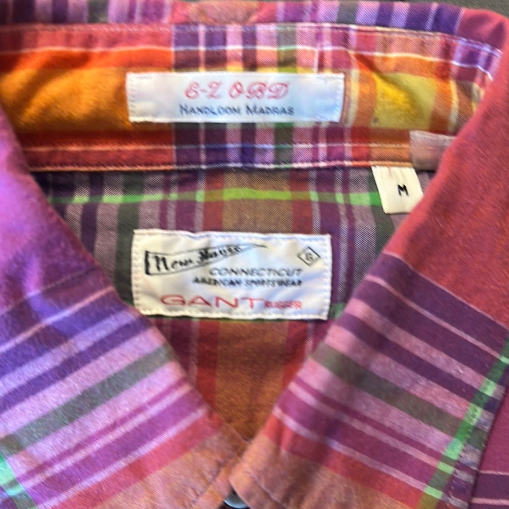 Gant Colorful Madras Plaid Shirt(Barney’s) Very Exclusive